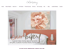 Tablet Screenshot of colorbakery.com